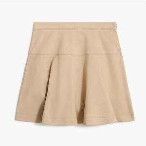 Crewcuts Girls' Ponte Uniform Skirt Sandy Dune Flared Minimal Neutral Size 12